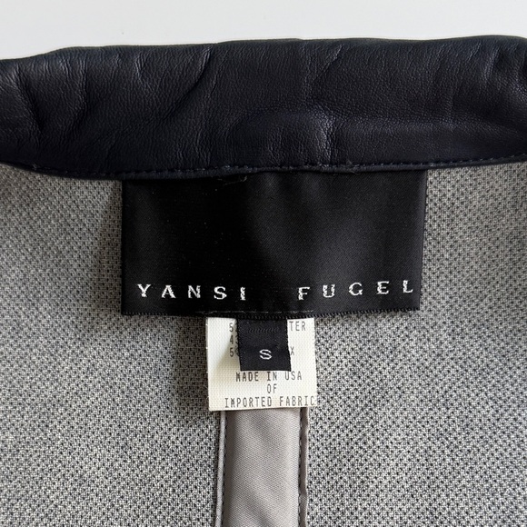 Yansi Fugel Wool Blend Coat Small S Blue Lightweight Minimalist Transitional Lay - Picture 2 of 14